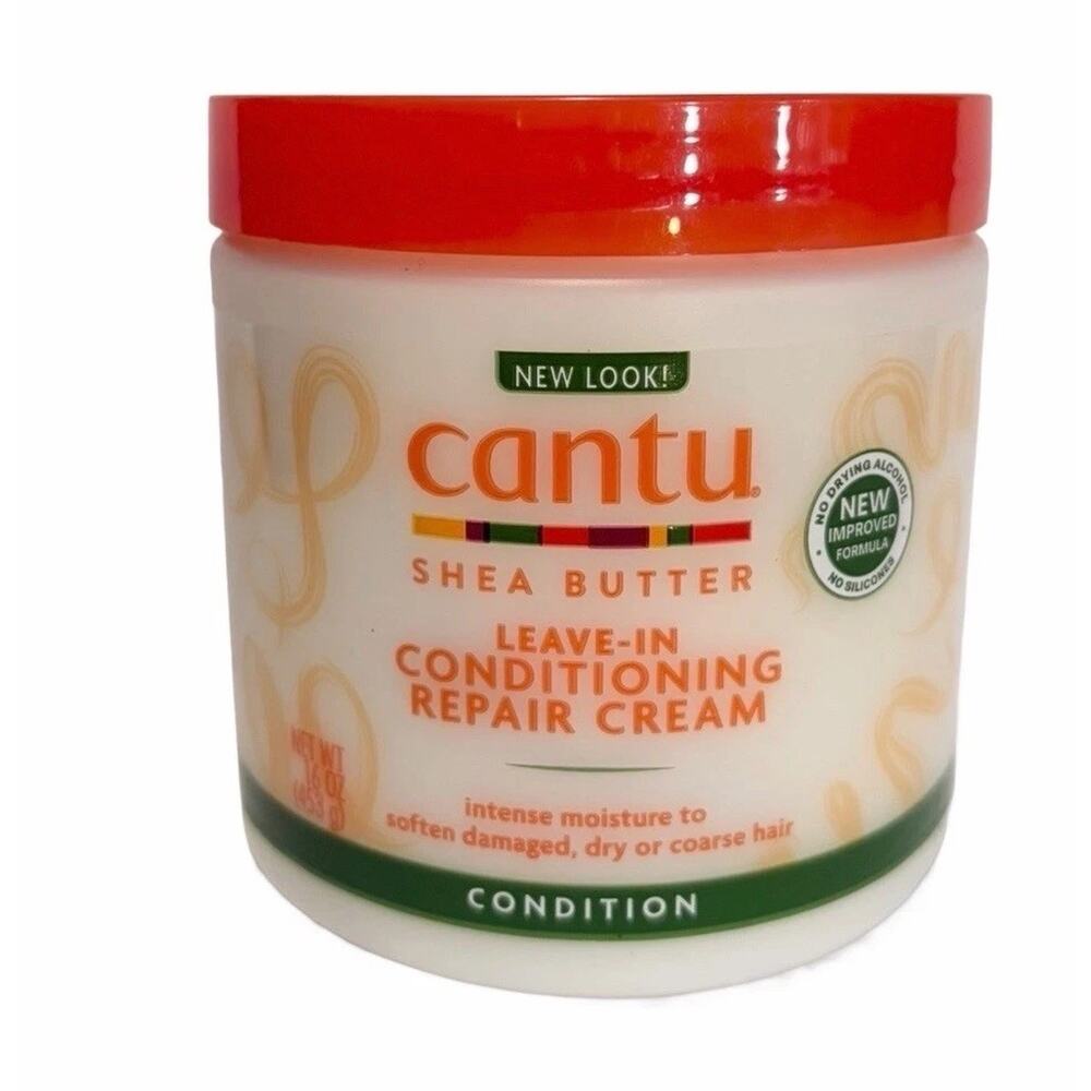 Cantu Shea Butter Leave In Conditioning Repair Cream 16 Oz Moisturizes Hair NEW